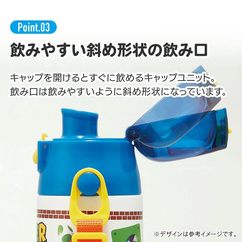 【送料無料】超軽量ダイレクトステンレスボトル 580ml スーパーマリオ23/SDC6N_4973307622397