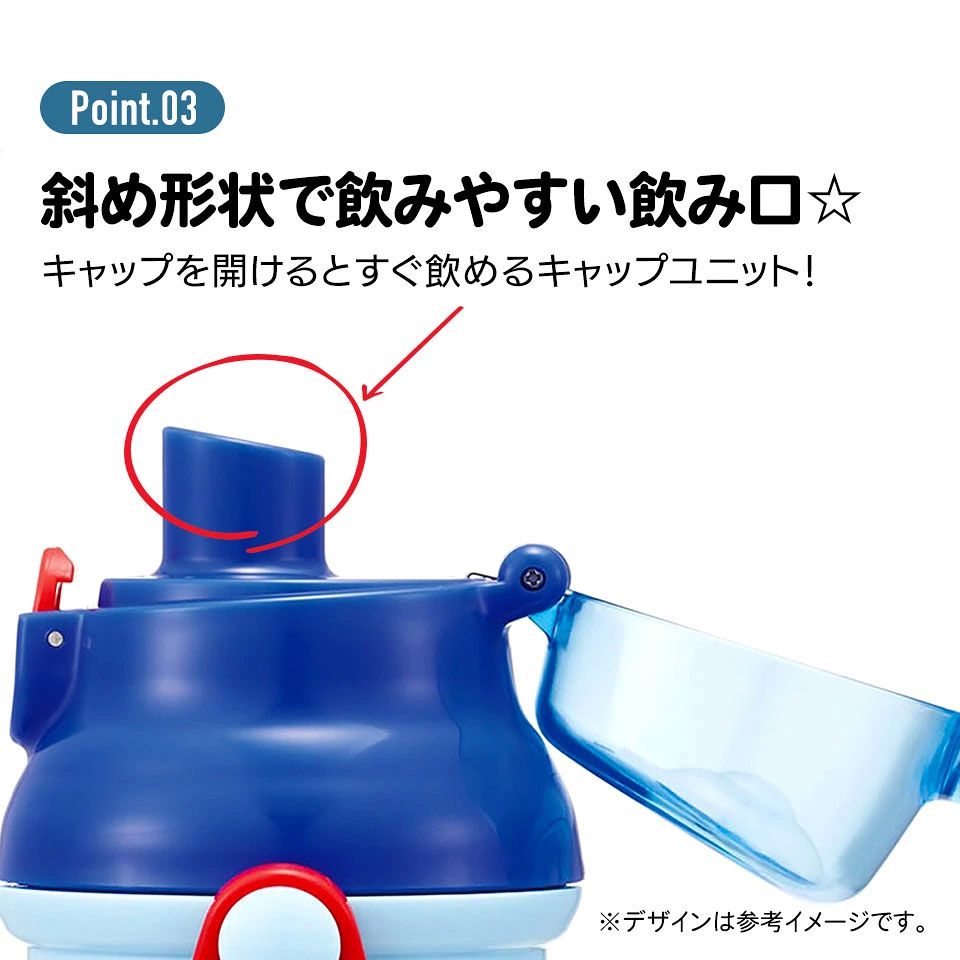 子供用 直飲み プラスチック 水筒 480ml プラレール２３／PSB5SANAG_4973307622755