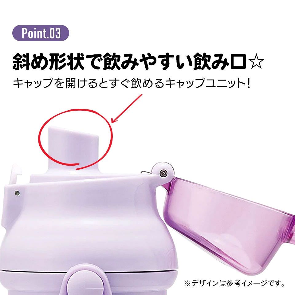 【送料無料】子供用 直飲み プラスチック 水筒 480ml ポケピース24/PSB5SANAG_4973307665103