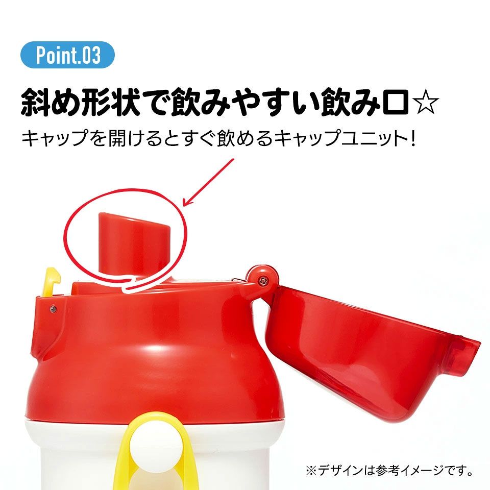 【送料無料】子供用 直飲み プラスチック 水筒 480ml Mr.Men/PSB5SANAG_4973307690792