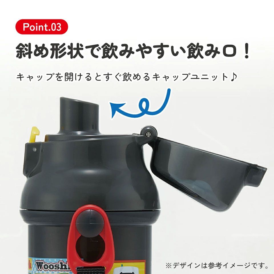 入園入学クーポン対象】スケーター 水筒 直飲み 大容量 480ml
