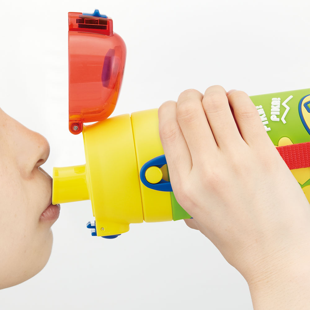 【送料無料】立体プリント 水筒 キッズ ワンタッチ 直飲み ステンレス 480ml おしゃれ かわいい スケーター SDPV5