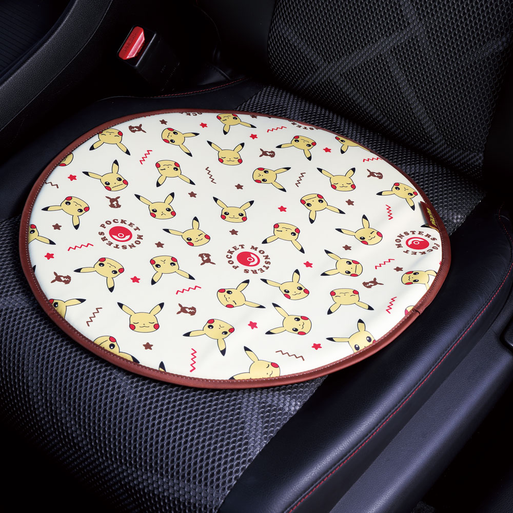 ハンドルカバー 遮熱 ポケモン カー用品 車 日よけ ピカチュウ CHDC1 スケーター【対策 クッション 便利 ドライブ グッズ かわいい キャラクター ポケットモンスター】