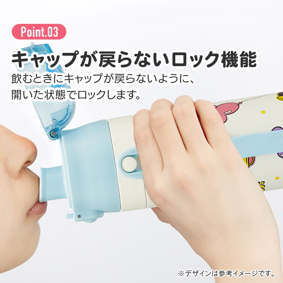 【送料無料】超軽量 直飲み コップ飲み兼用 2WAYステンレスボトル 470ml/430ml ミッキー&フレンズ 風船/SKDC4_4973307689635