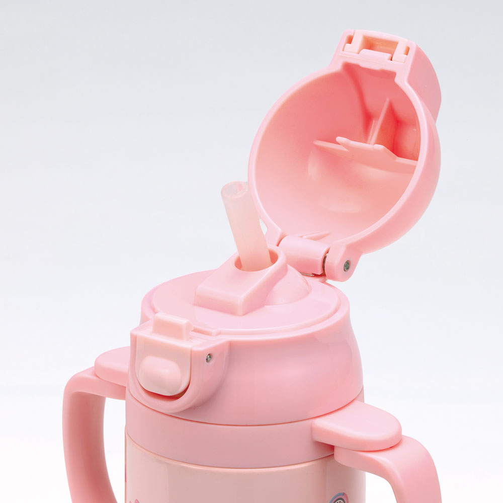 【送料無料】超軽量2WAYストローステンマグ 350ml キティぬいぐるみ/STWM3N_4973307632945