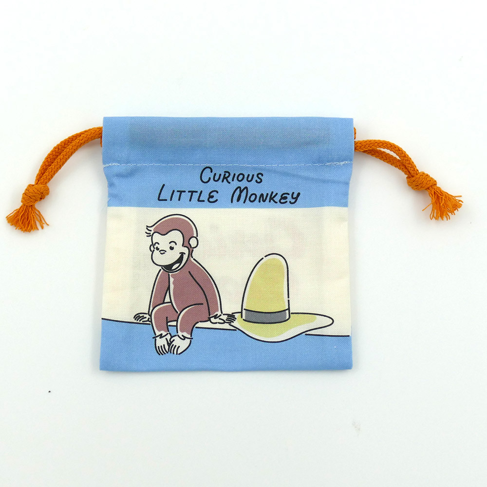 スケーター キャラクター ミステリーボックス巾着 単品 Sサイズ KBB20 skater おさるのジョージ ひとまねこざる 男の子 女の子【ブラインド ランチ巾着 ランダム お楽しみ サプライズ】