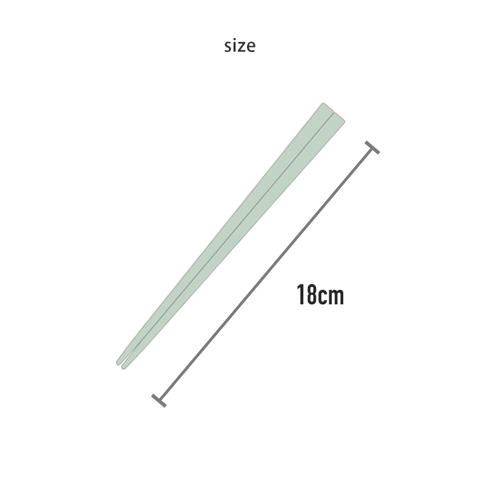 【メール便対象品】 スケーター お弁当替え箸[スペア箸]2膳組み[18.0cm]//お箸 おはし ハシ シンプル 学生 大人 子ども 交換用//