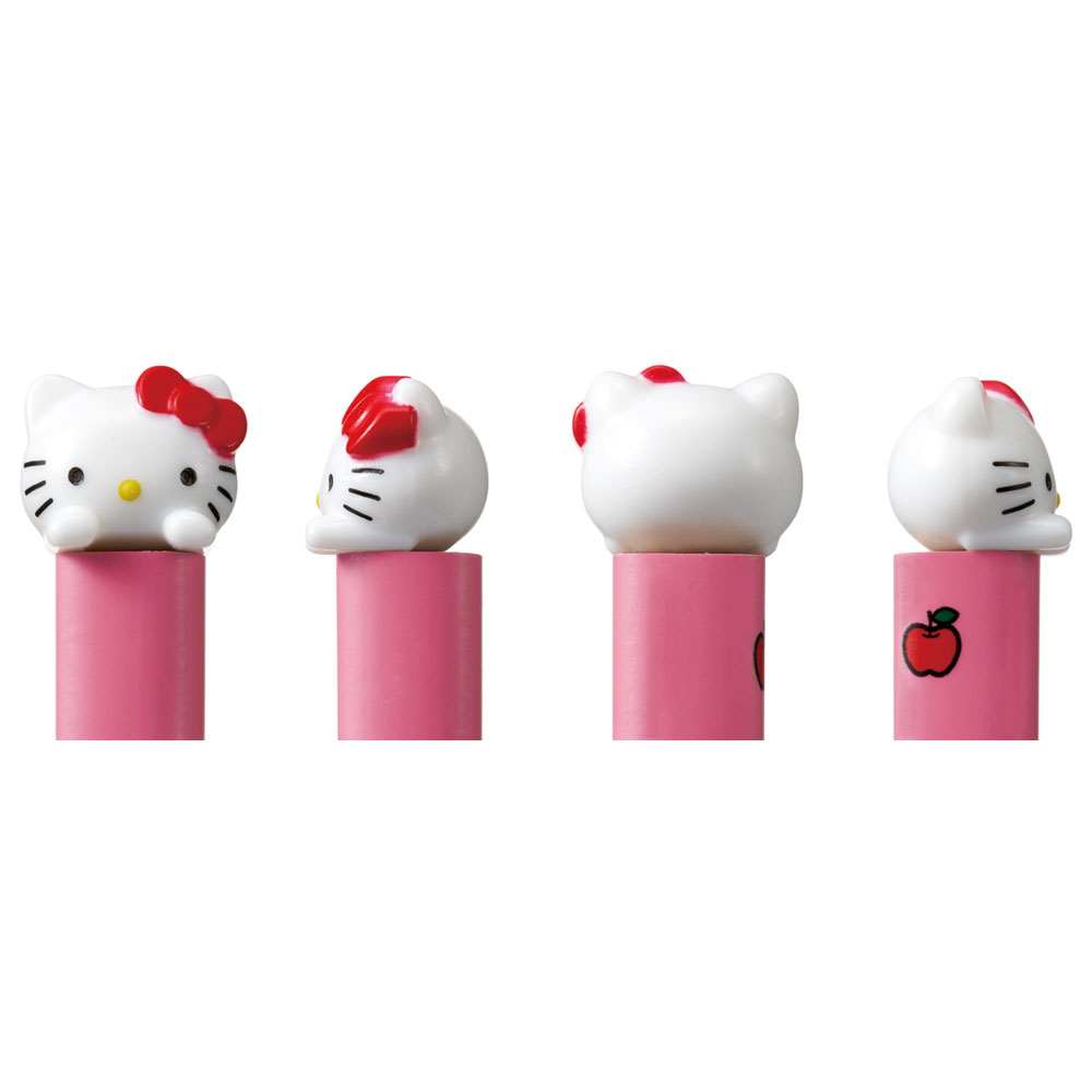 【メール便対象品】 マスコット付き 塗箸 木箸 箸 大人 すべらない 21cm キャラクター かわいい skater AND45 スケーター キティ ハローキティ キティちゃん 女の子【お箸 木バシ はし 木製 滑り止め マスコット箸】