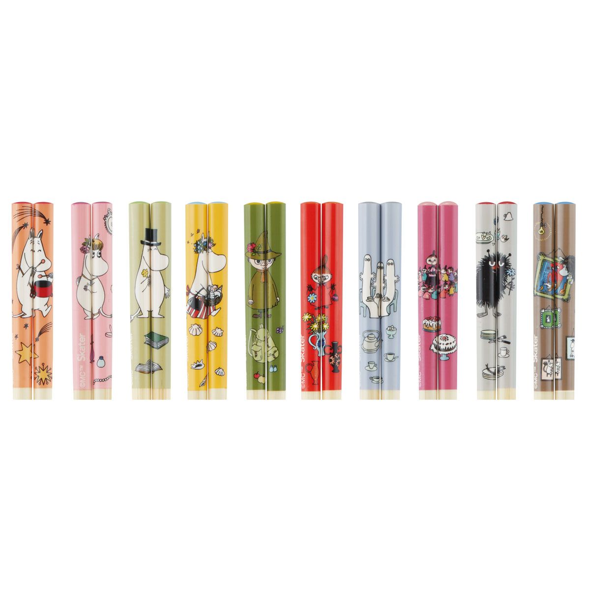 スケーター キャラクター ランダム ボックス竹箸 お箸 21cm 全10種類 ミステリーボックス ANT4CBS skater ムーミン Moomin リトルミイ 女性 レディース【ブラインド 箸 はし ミステリー お楽しみ サプライズ】