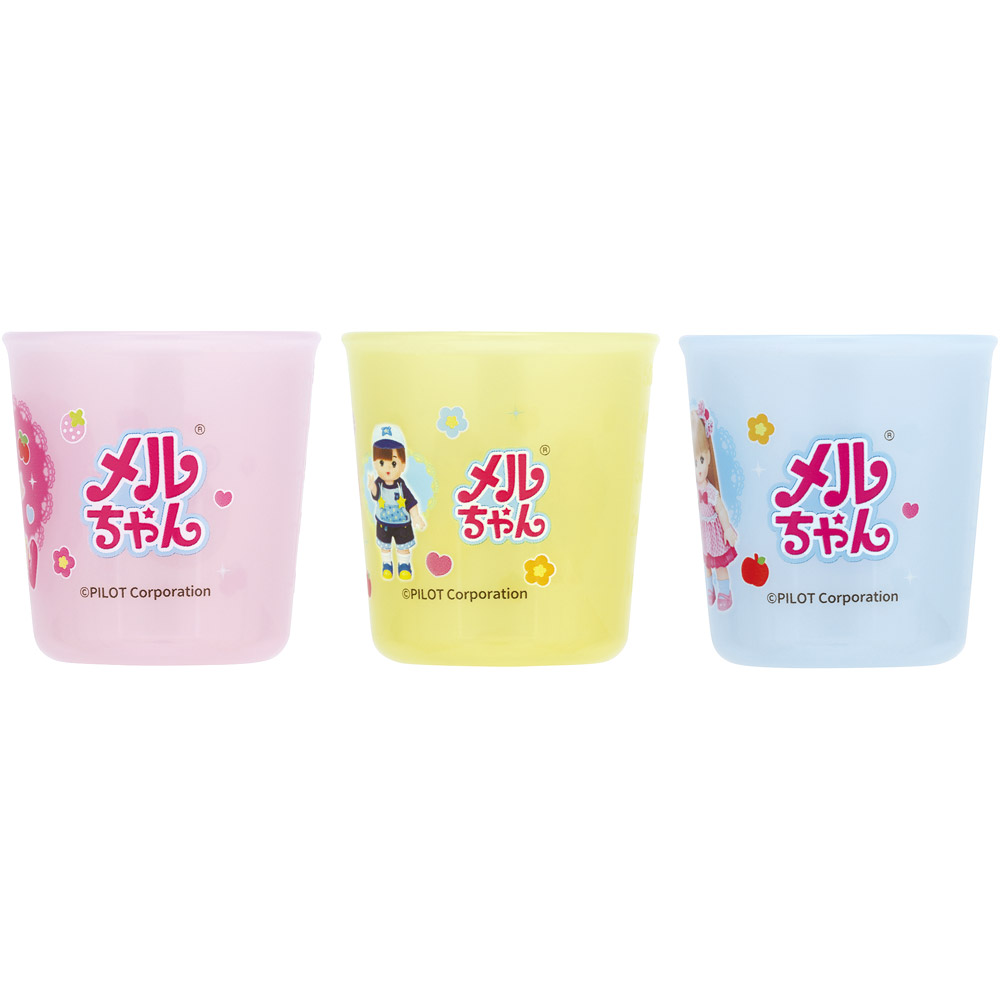 ベビー コップ 3個 セット 赤ちゃん コップ飲み 練習 小さい プラスチック skater スケーター BCUP1AG メルちゃん グッズ めるちゃん【キャラクター 子供 食洗機対応 トレーニング 日本製】