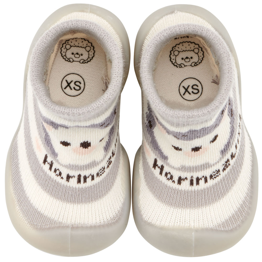 ソックス シューズ ギフトボックス XS 11.3cm ベビー 靴 赤ちゃん BSSHL1G スケーター skater Pompon's ハリネズミ はりねずみ 動物 キャラクター【キャラクター 靴下 くつ クツ ファーストシューズ】