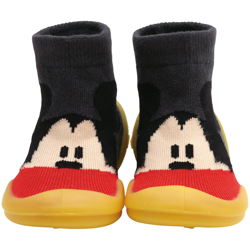 ソックス シューズ XS 11.3cm ベビー ファースト シューズ 靴 赤ちゃん BSSHL1 スケーター skater ミッキーマウス ミッキー Mickey 男の子 女の子【キャラクター 靴下 くつ クツ ファーストシューズ 室内履き ベビーシューズ 子供】