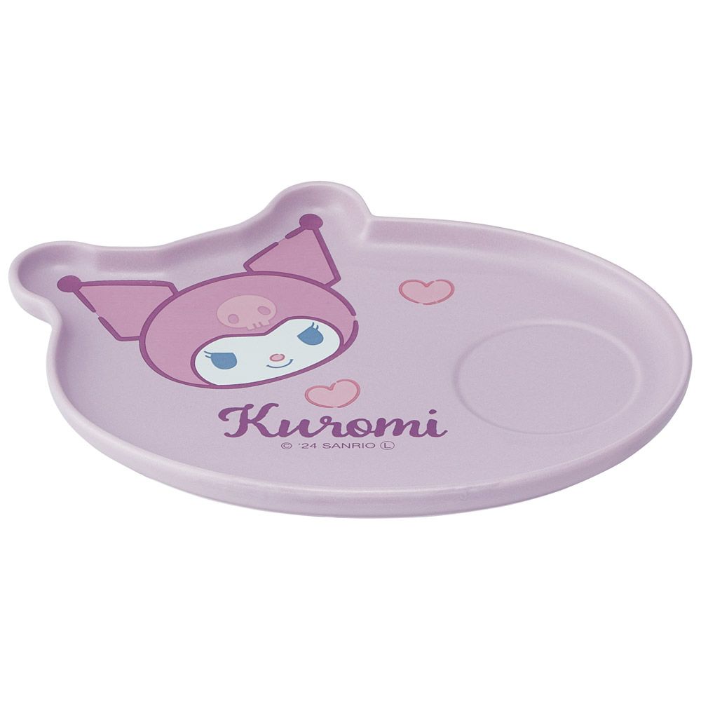 スケーター 陶器製 モーニングセット カップ プレート セット 食器 皿 キャラクター かわいい skater CHMS1 クロミ クロミちゃん サンリオ 女の子 女子【マグカップ コップ お皿 レンジ 食洗機 対応 プレゼント】