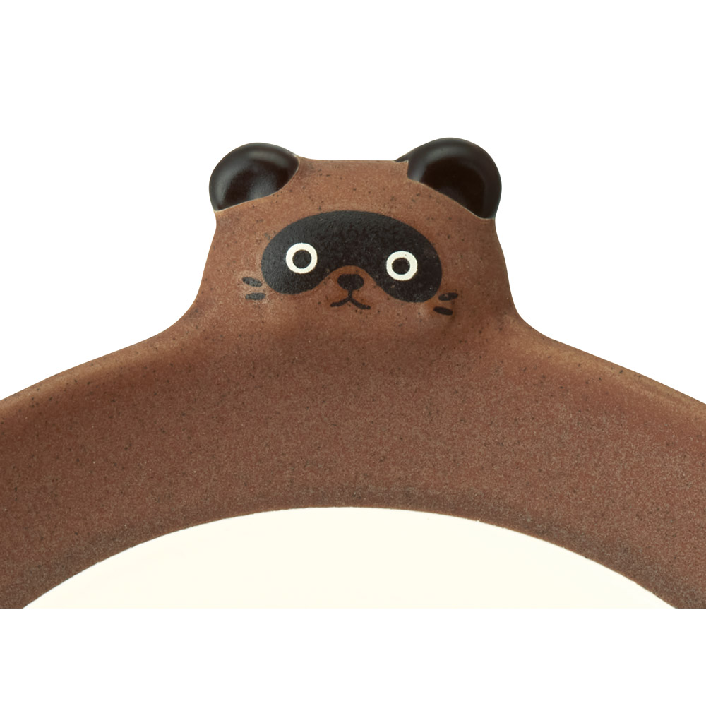 ダイカット 中皿 16cm 陶器製 皿 お皿 食器 陶器 キャラクター かわいい スケーター skater CHPL16D TANUKI たぬき タヌキ 動物柄 男の子 女の子【さら 陶製 可愛い カワイイ】