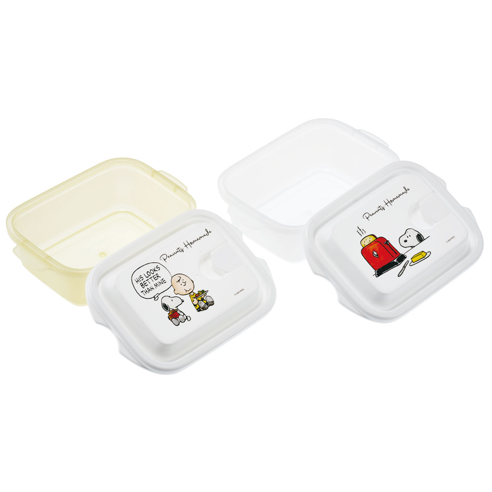 エアー弁付き ふわっと 保存 容器 L 500ml 2個 セット 食材保存 保存容器 スケーター skater FCNF2W スヌーピー SNOOPY ピーナッツ 水彩 女性 レディース