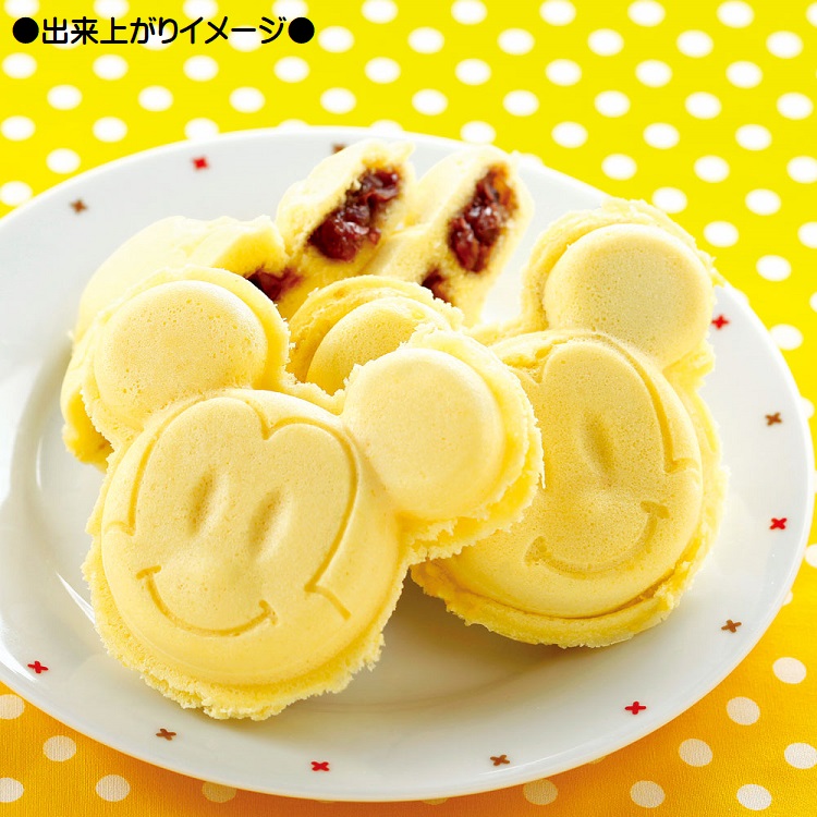 電子レンジで作る 人形焼き メーカー ミッキーマウス // 電子レンジ調理 簡単 手作り お菓子 おやつ おうち時間 バレンタイン 誕生日 イベント 可愛い 顔型 ダイカット キャラクター ディズニー Disney DNY1 4973307549878 スケーター