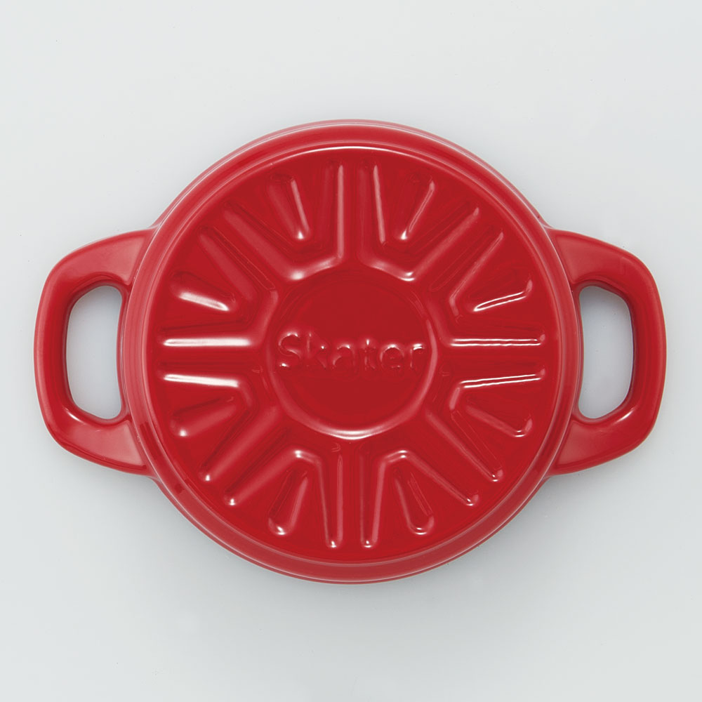 【送料無料】ココット鍋 12cm 鍋 なべ 鋳鉄 両手鍋 調理 料理 調理器具 スケーター skater INCT12N パプリカレッド 赤 あか レッド