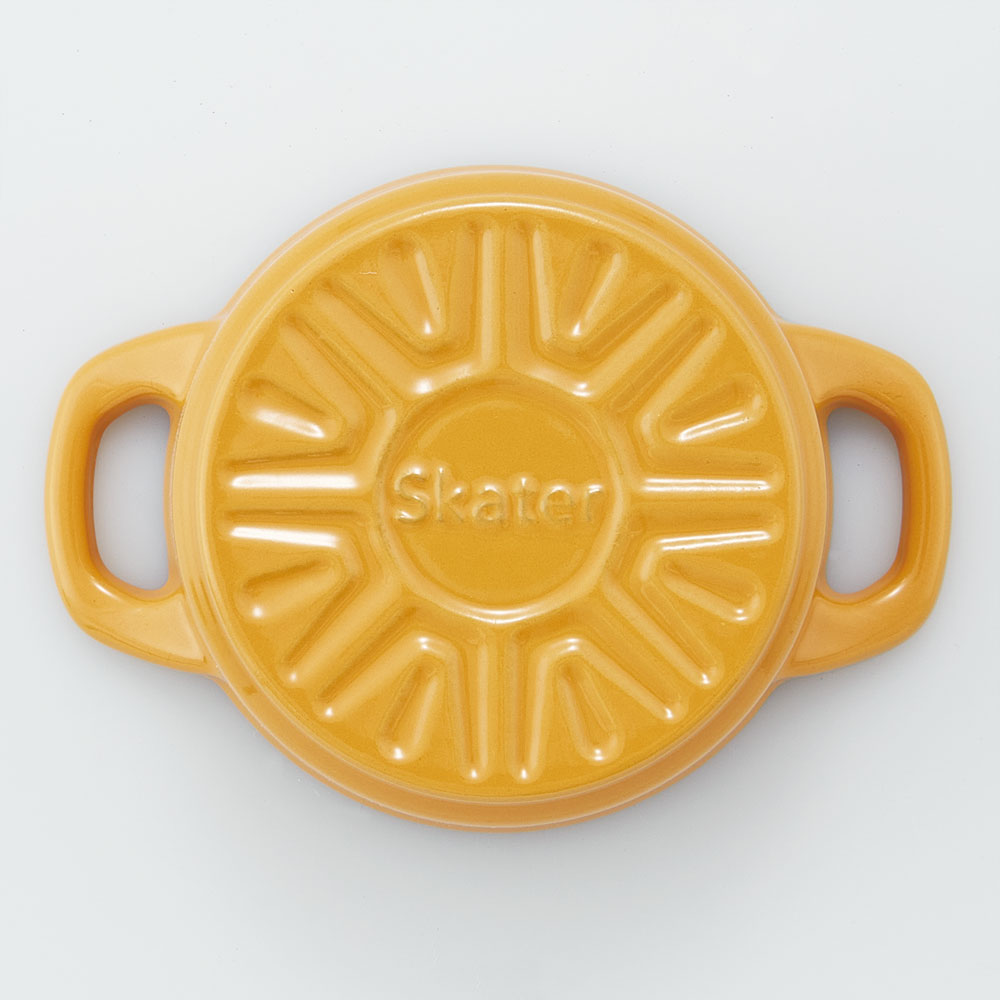 【送料無料】ココット鍋 12cm 鍋 なべ 鋳鉄 両手鍋 調理 料理 調理器具 スケーター skater INCT12N パンプキンイエロー 黄色 イエロー