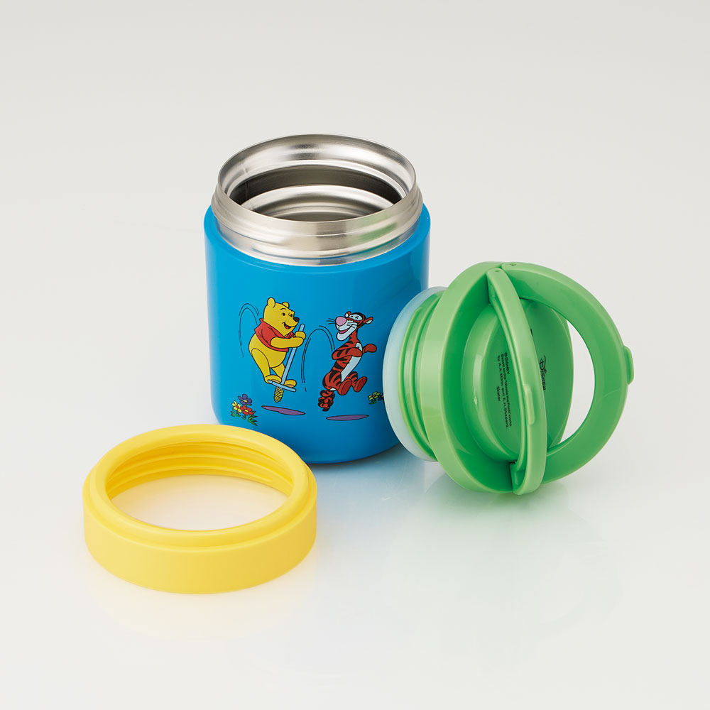 折りたたみ ハンドル付き 保温 保冷 デリカポット スープジャー 300ml お弁当 ランチ スケーター skater LJFO3AG くまのプーさん プーさん Pooh 女性 レディース
