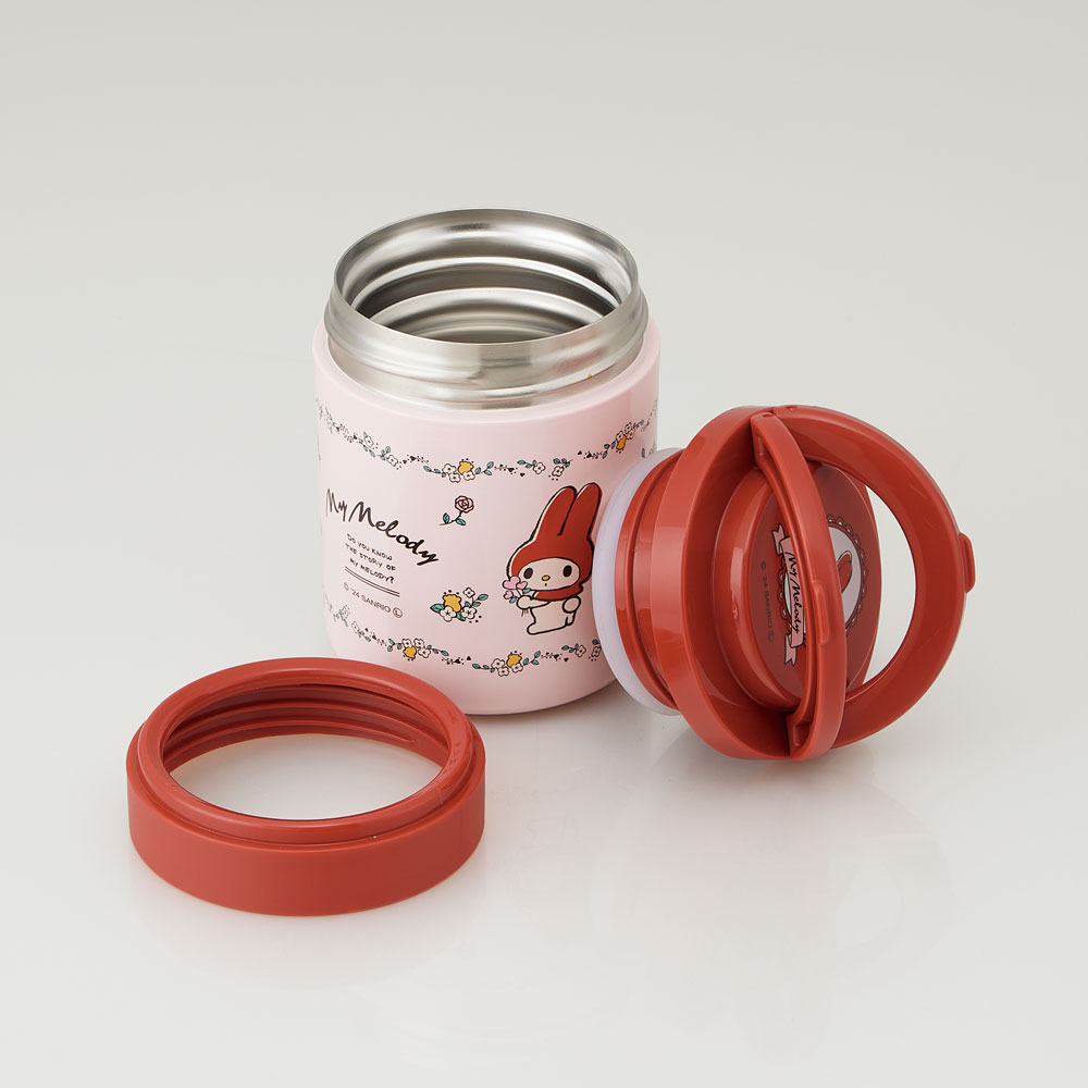 【送料無料】折りたたみ ハンドル付き 保温 保冷 デリカポット スープジャー 300ml お弁当 ランチ スケーター skater LJFO3AG マイメロディ マイメロ サンリオ 女の子 女子