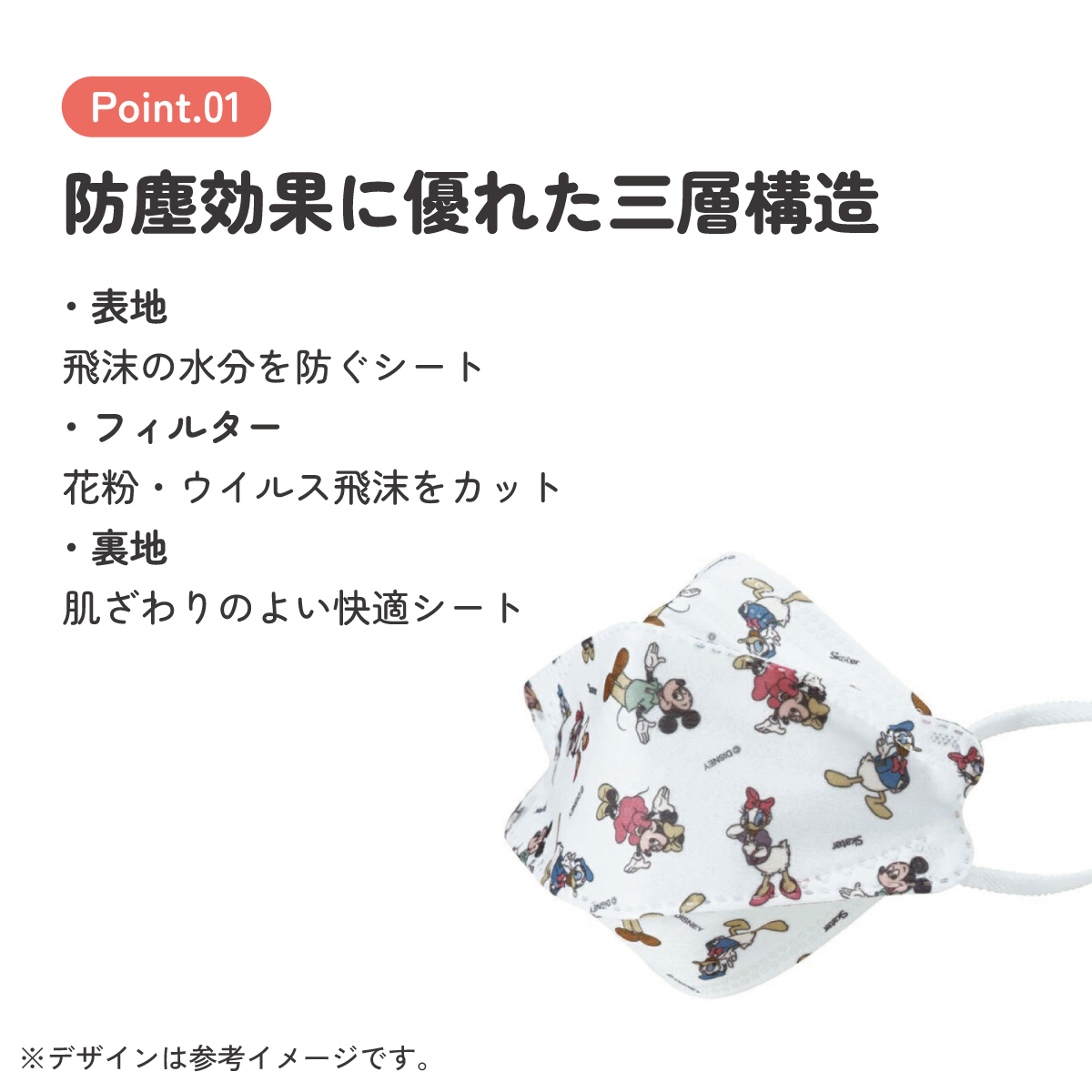 【メール便対象品】 99% カット マスク 立体 子供 用 子ども 高機能 不織布 5枚入り 韓国マスク 子供サイズ MSKSH3 スケーター【こども キッズ 息がしやすい 耳が痛くならない 耳 不織布マスクミッキーマウス ミッキー Mickey 男の子 女の子】