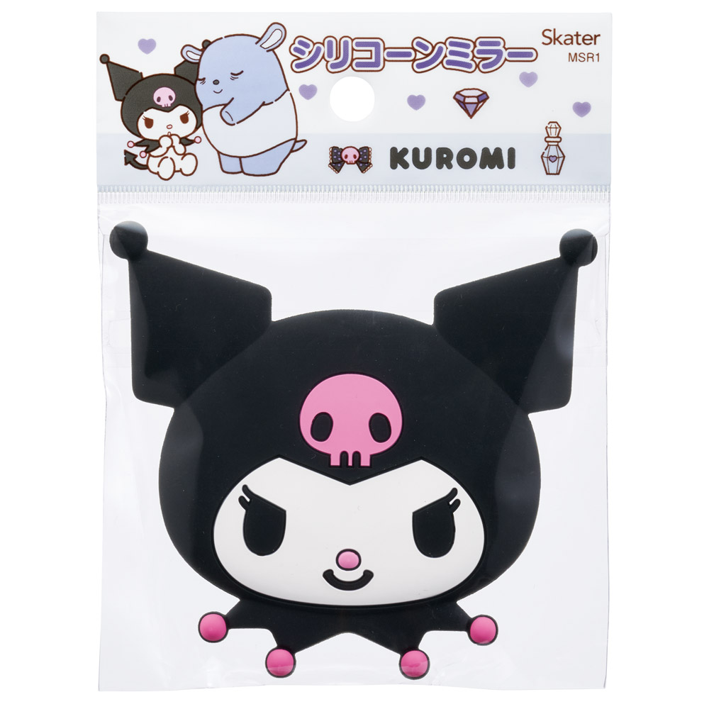 【メール便対象品】 スケーター キャラクター ダイカット シリコンミラー 鏡 ミラー 可愛い 携帯 メイク直し 身だしなみ skater MSR1 クロミ クロミちゃん サンリオ 女の子 女子【手鏡 ハンドミラー 手のひらサイズ メイク きれい かわいい】