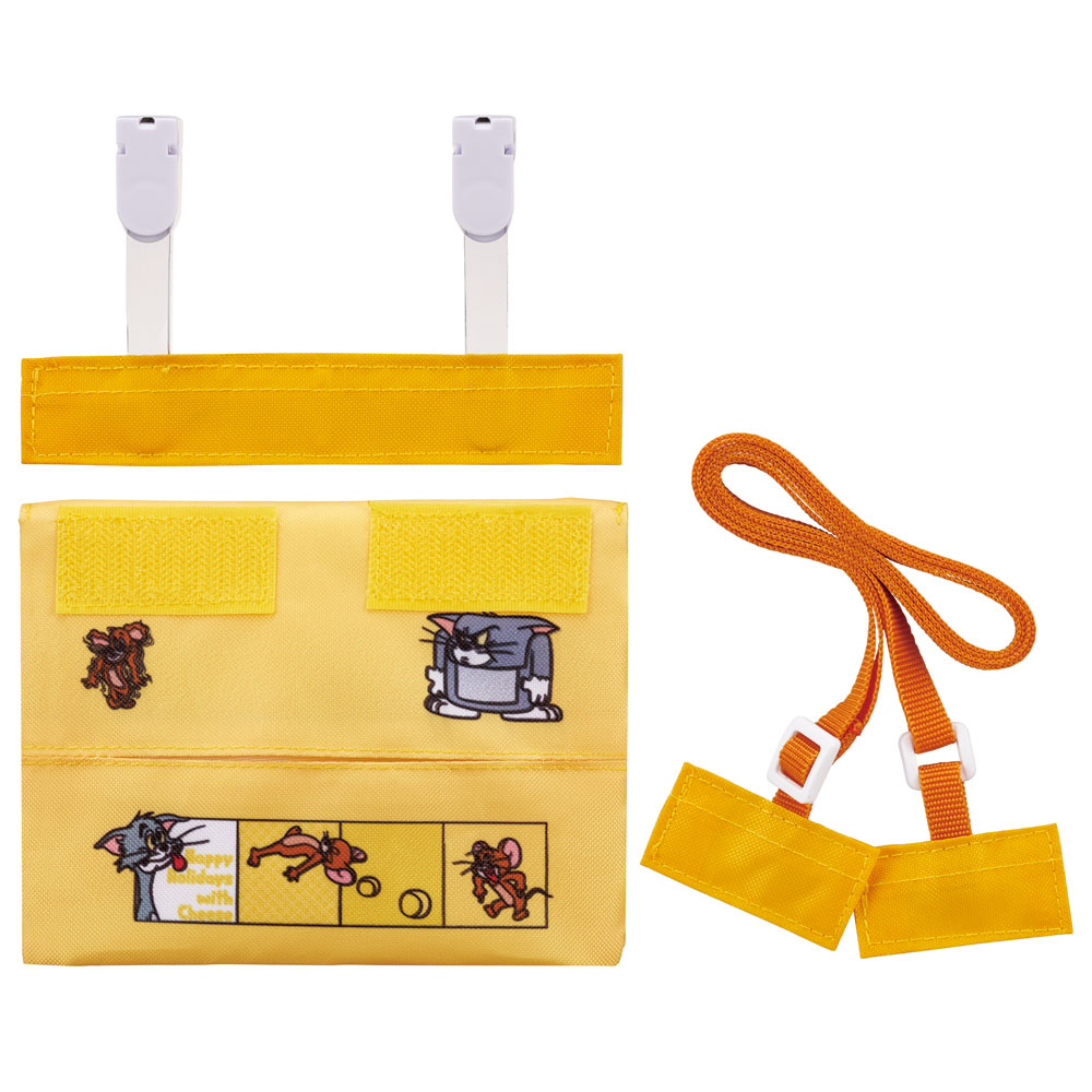 【メール便対象品】 おでかけ 2WAY ポケット お出かけ ポケットティッシュ入れ ポーチ ミニポーチ スケーター skater ODKP2 トム＆ジェリー トムとジェリー 男の子 女の子【ミニバッグ クリップ ショルダーベルト 可愛い 便利 小物入れ 外出 子供 キッズ キャラクター】
