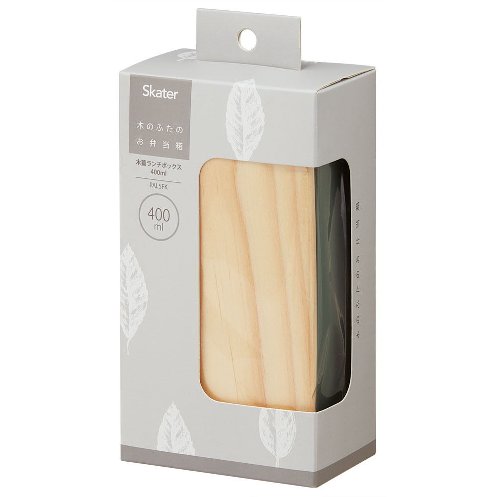 弁当箱 400ml 1段 木蓋 ランチベルト 食洗機 レンジ 対応 ランチボックス スケーター skater PAL5FK セージグリーン グリーン みどり 緑