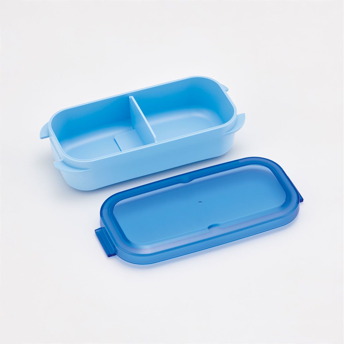 スケーター パッキン一体型 ラク洗 らくあら ランチボックス 440ml 1段 留め具一体型 洗いやすい skater PALB5 アクアブルー【弁当箱 お弁当 電子レンジ 食洗機 対応 大人 子供】