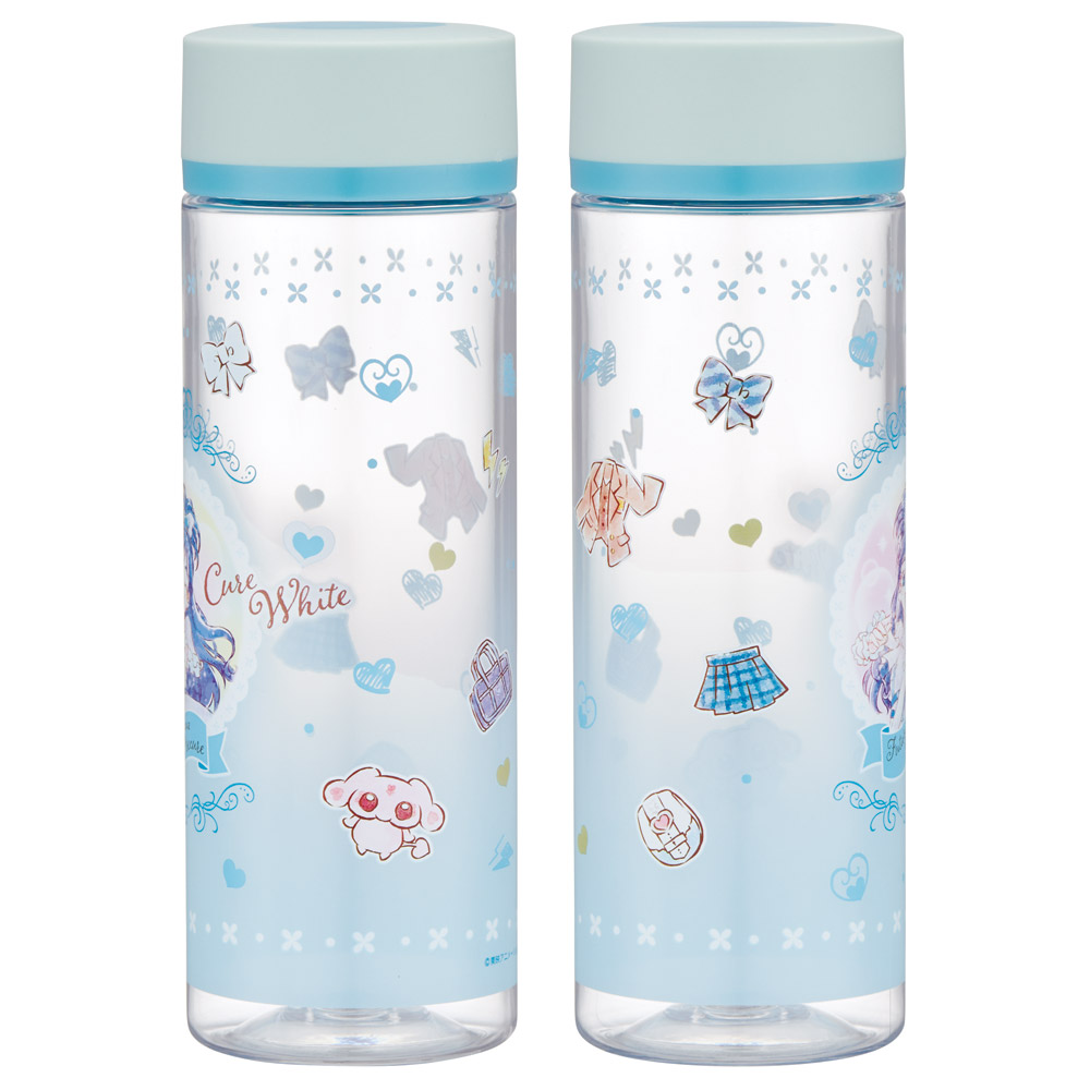 スケーター 水筒 ミニ サイズ プラスチック 400ml 大人 直飲み ボトル かわいい skater PDC4 ふたりはプリキュア キュアホワイト プリキュア グッズ【軽量 キッズ おしゃれ クリア マイボトル クリアボトル 洗いやすい】