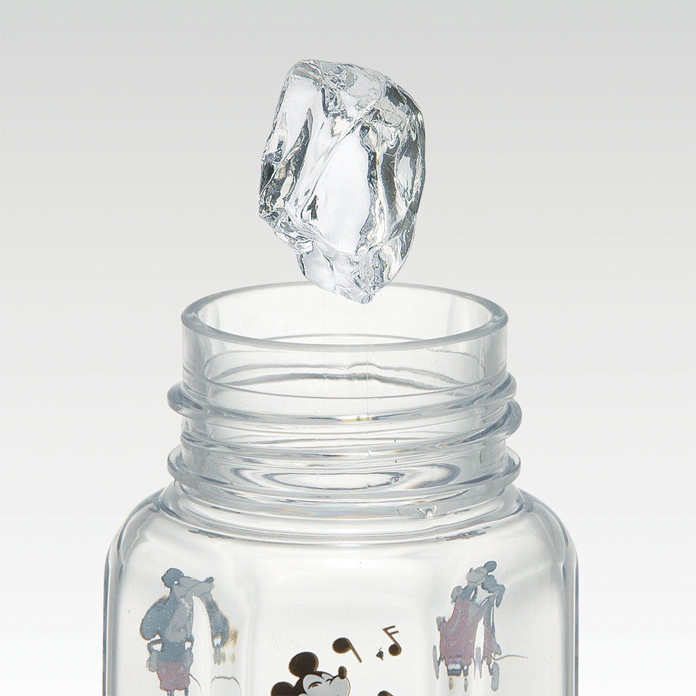六角形 水筒 プラスチック 250ml ブロー ボトル 大人 キッズ 子供 直飲み 透明 スケーター skater PDH3 さりげなミッキー ミッキーマウス さりげな ミッキー Mickey 男の子 女の子