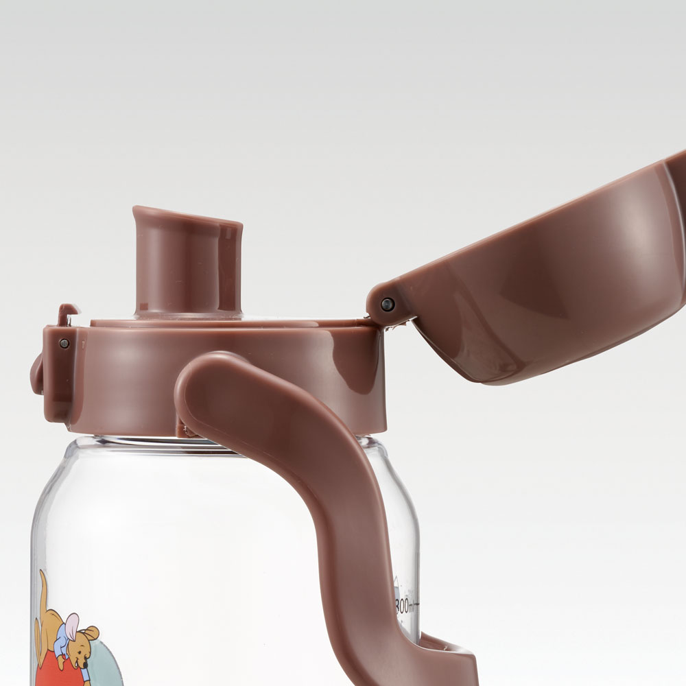 ドリンク マーカー ボトル 1000ml 1L 水筒 直飲み 水分補給 メモリ付き 透明 スケーター skater PDMK10 くまのプーさん プーさん Pooh 女性 レディース
