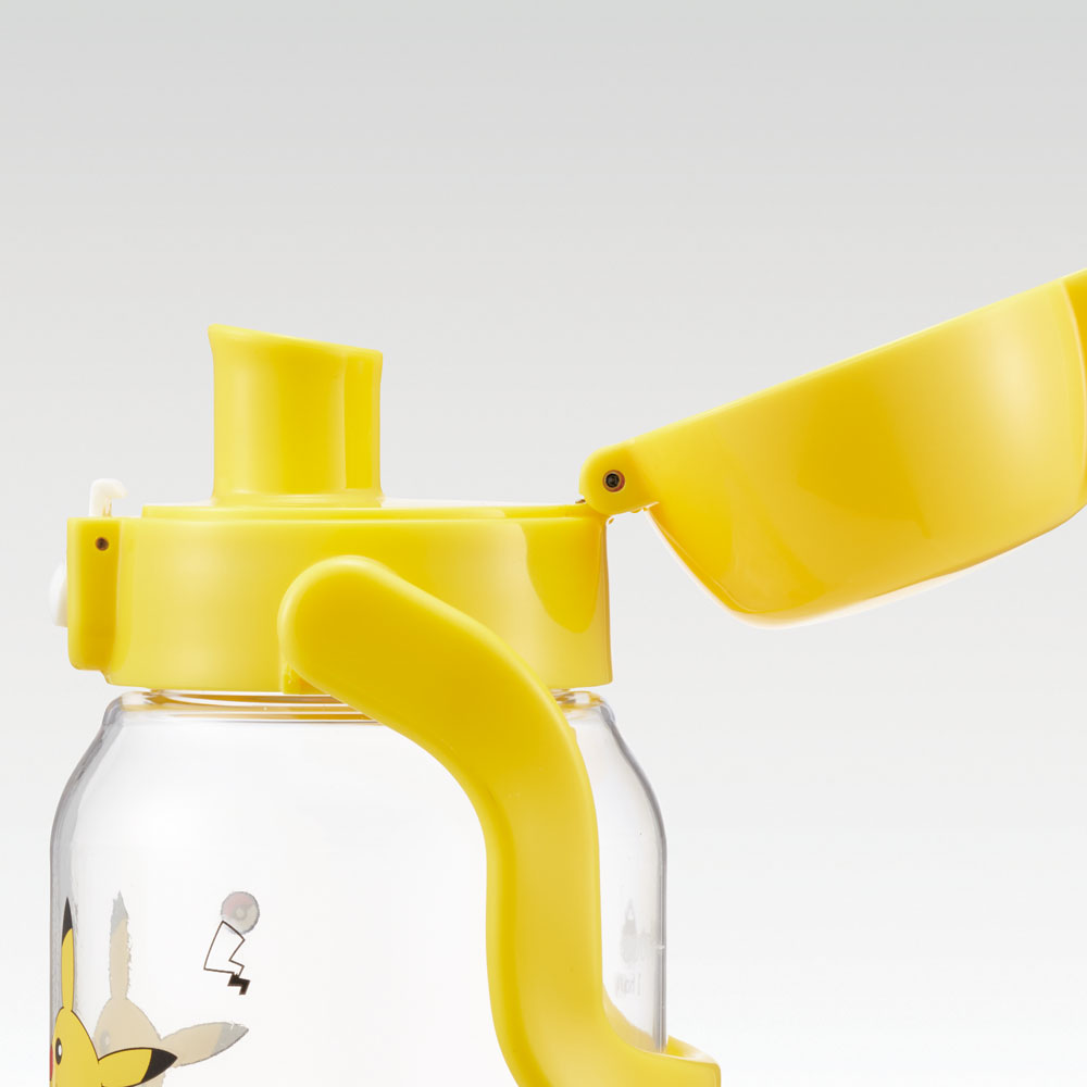 ドリンク マーカー ボトル 1000ml 1L 水筒 直飲み 水分補給 メモリ付き 透明 スケーター skater PDMK10 ポケットモンスター ポケモン ピカチュウ フェイス 23年