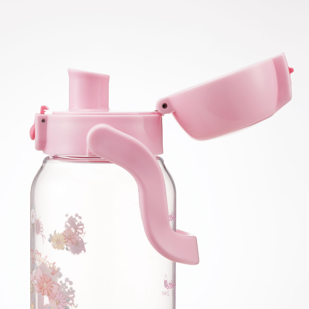ドリンク マーカー ボトル 1000ml 1L 水筒 直飲み 水分補給 メモリ付き 透明 スケーター skater PDMK10 マイメロディ マイメロ サンリオ 女の子 女子