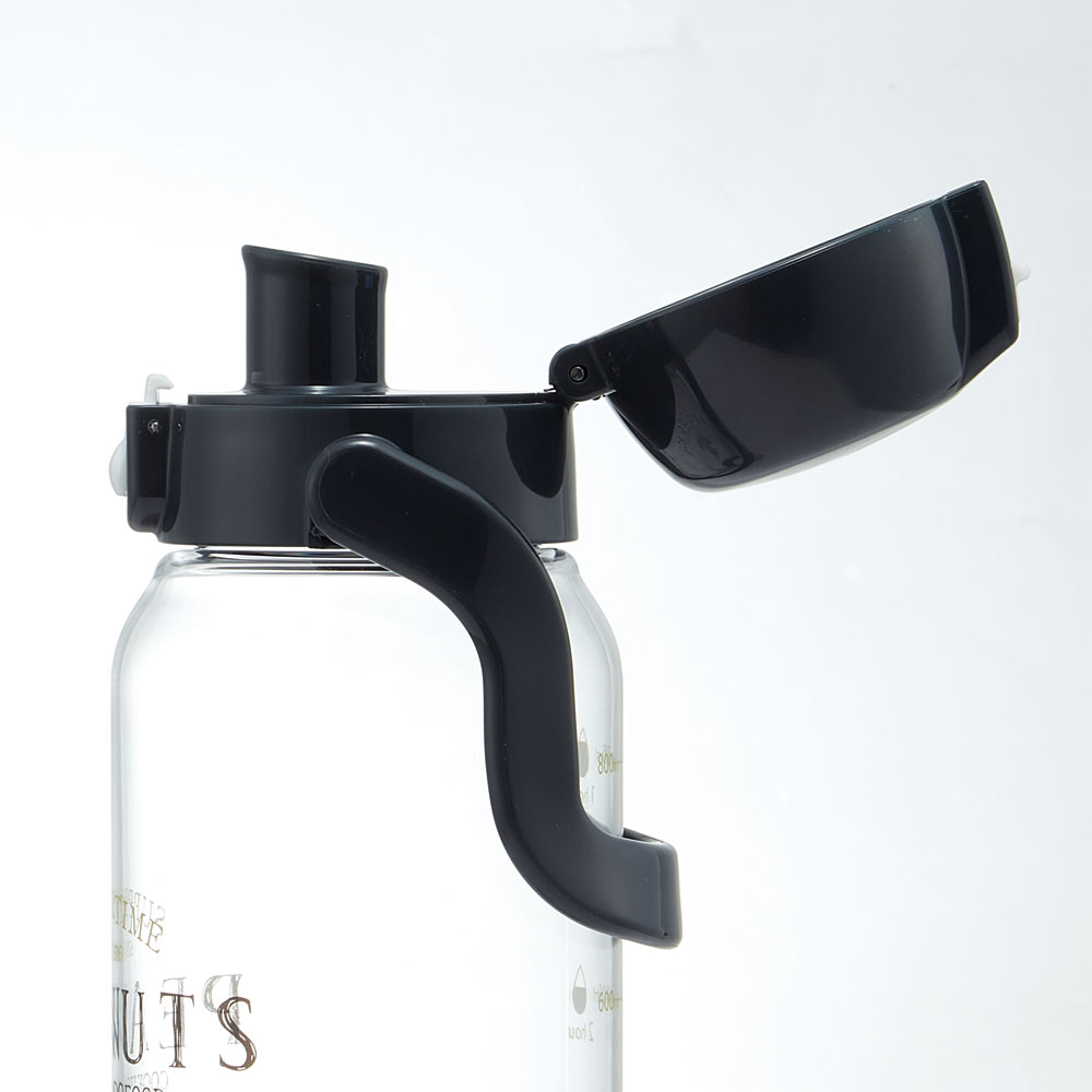 ドリンク マーカー ボトル 1000ml 1L 水筒 直飲み 水分補給 メモリ付き 透明 スケーター skater PDMK10 スヌーピー SNOOPY ピーナッツ 女性 レディース