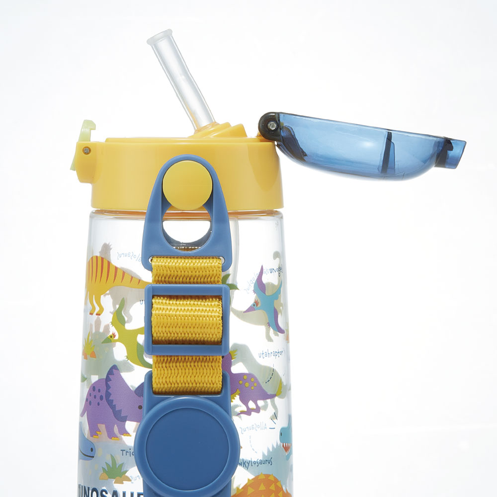 【送料無料】ワンプッシュストローボトル 480ml ディノサウルス　ピクチャ／PDSH5_4973307624506
