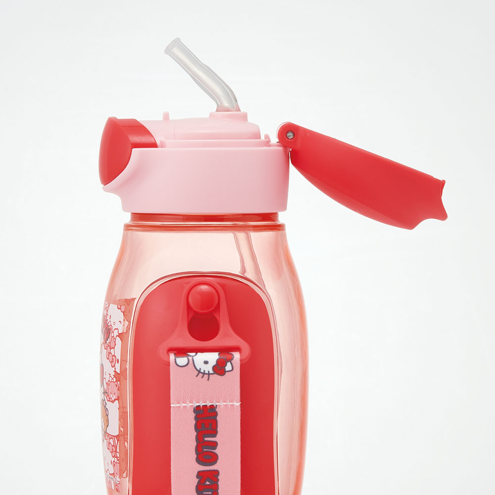 【送料無料】ワンプッシュストローボトル 530ml ハローキティ うしろうしろ/PDSH6DX_4973307659539