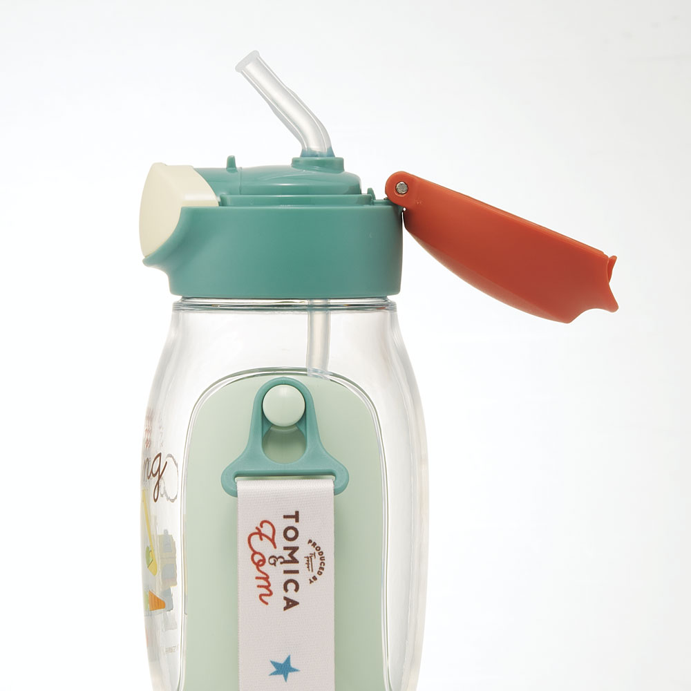 【送料無料】ワンプッシュストローボトル 530ml トミカとトム／PDSH6DX_4973307666728
