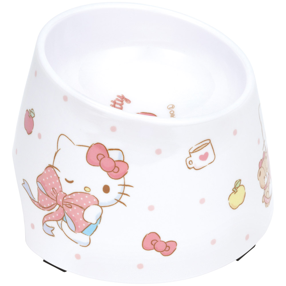 メラミン製 フード ボウル ペット 食器 エサ 犬 わんちゃん メラミン キャラクター スケーター skater PMFB1 キティ ハローキティ キティちゃん 女の子【いぬ 餌 エサ 皿 ワンちゃん】