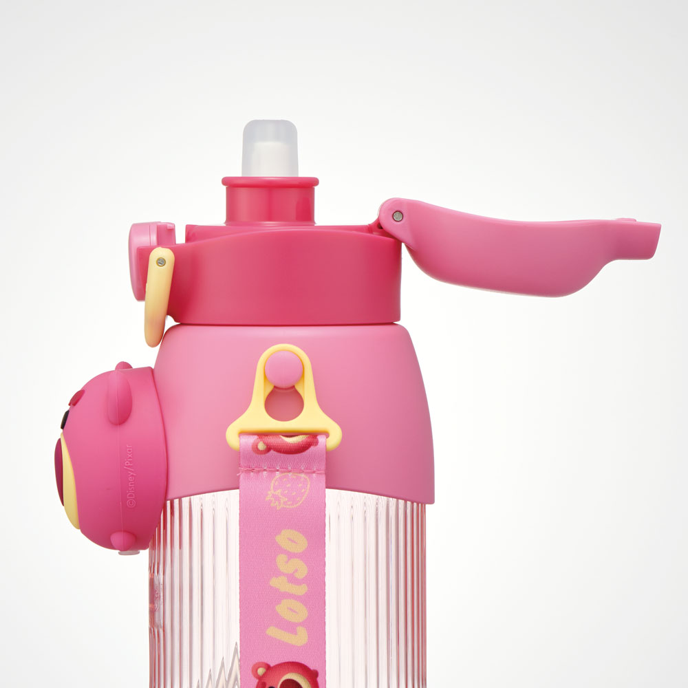 【送料無料】立体 マスコット 付き ストロー ボトル 水筒 590ml 子供 キッズ かわいい スケーター skater PMSHP6 ディズニー ツムツム ロッツォ Disney 男の子 女の子