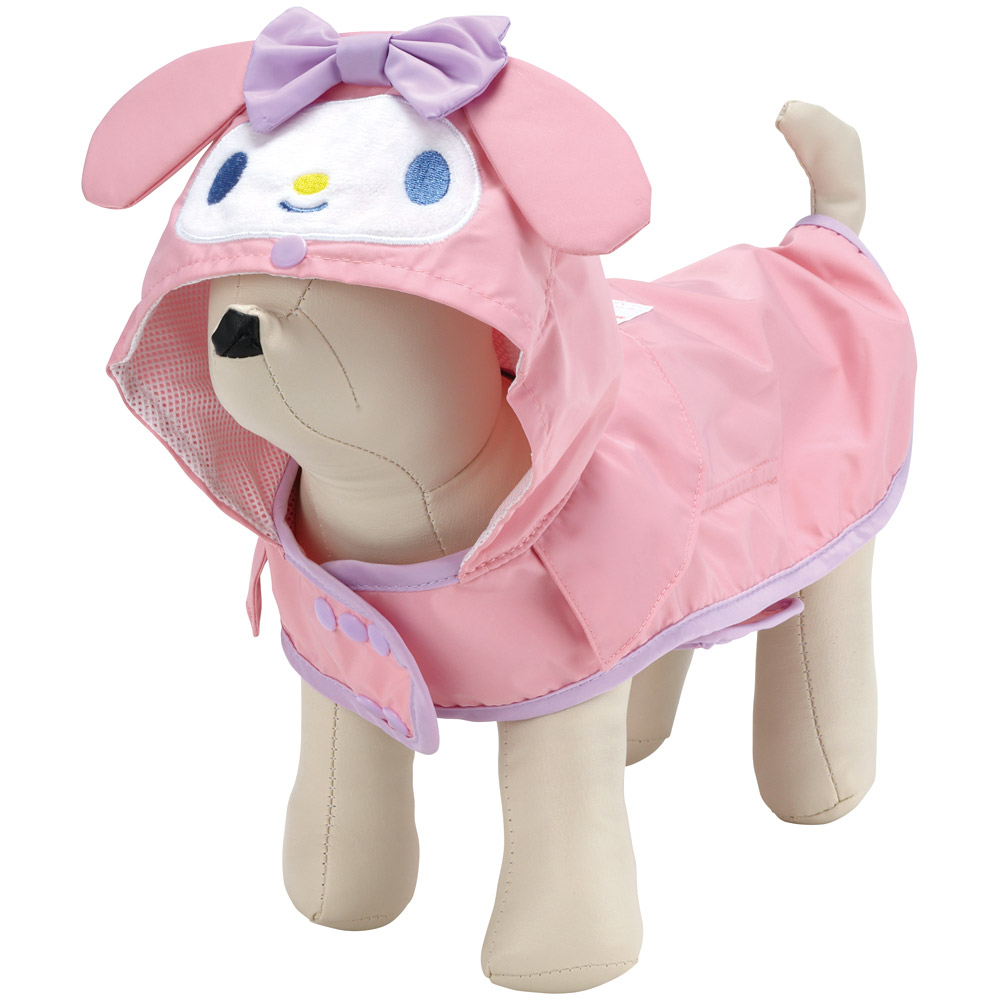 【メール便対象品】 犬用 レインポンチョ Sサイズ お散歩 おでかけ 雨 雨の日 超小型犬用 撥水 スケーター skater PRAPO1 マイメロディ マイメロ サンリオ 女の子 女子【超小型犬 S サイズ 犬 ドッグウェア】