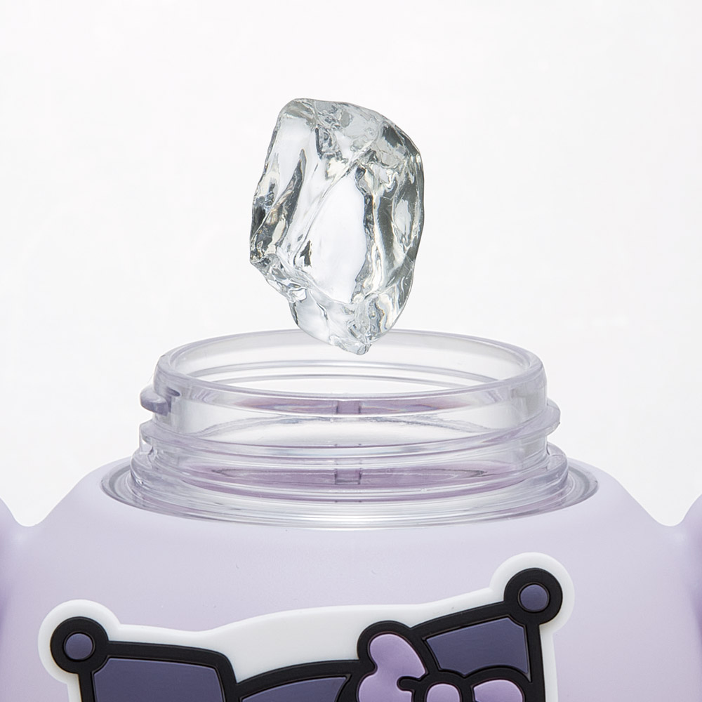 【送料無料】ラバー マスコット付き ストロー ボトル 水筒 650ml ショルダーベルト付き 子供 スケーター skater PRMC7ST クロミ クロミちゃん サンリオ 女の子 女子