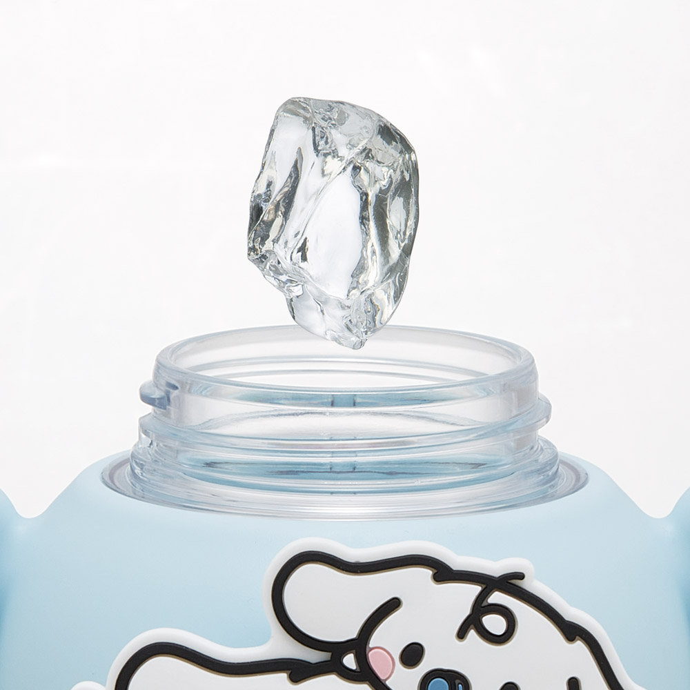 【送料無料】ラバー マスコット付き ストロー ボトル 水筒 650ml ショルダーベルト付き 子供 スケーター skater PRMC7ST シナモロール シナモン サンリオ 女の子 女子