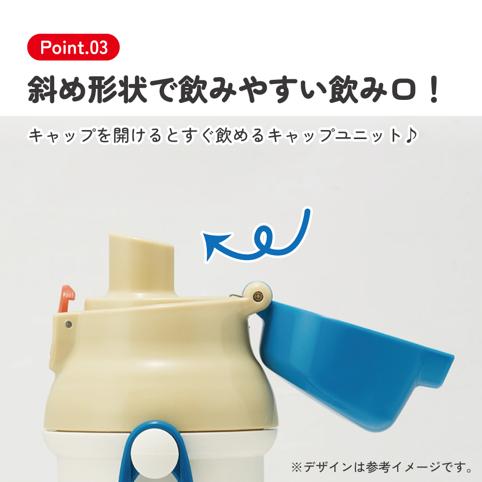 スケーター 水筒 直飲み 大容量 480ml ワンタッチ プラスチック 食洗機対応 キッズ 幼児 skater PSB5SAN はたらく クルマ くるま 車 車柄 男の子 男子【ショルダー ベルト 子供 こども 子ども 子供用 小学生 小学校】
