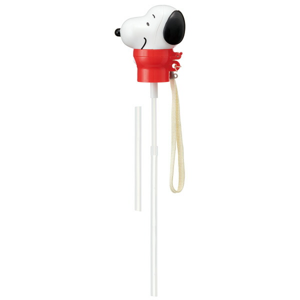 携帯ケース付きストローホッパーキャップ●ＳＮＯＯＰＹ●//ペットボトル用 ストロー かわいい PEANUTS スヌーピー// スケーター