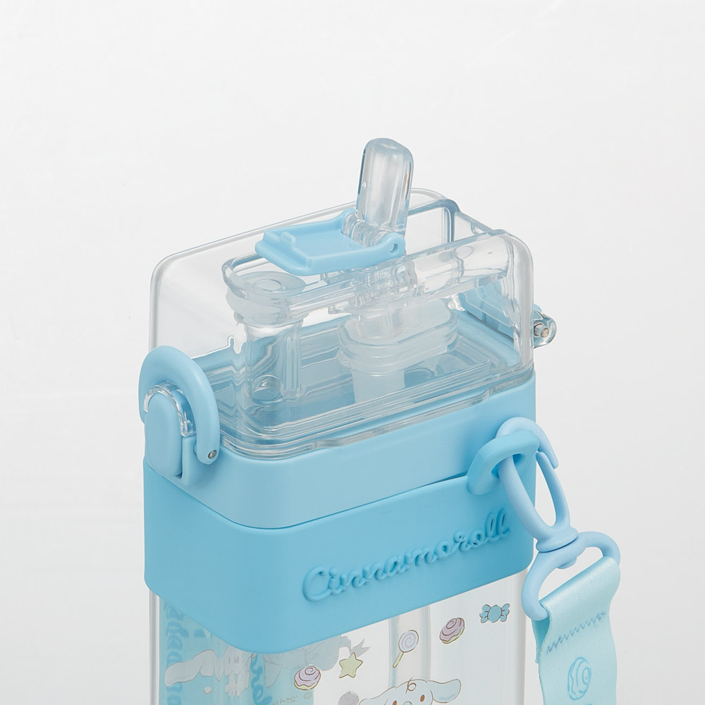 スクエア 2WAY ボトル 水筒 ストロー 直飲み 600ml 子供 キッズ キャラクター スケーター skater PSQW6 シナモロール シナモン サンリオ 女の子 女子