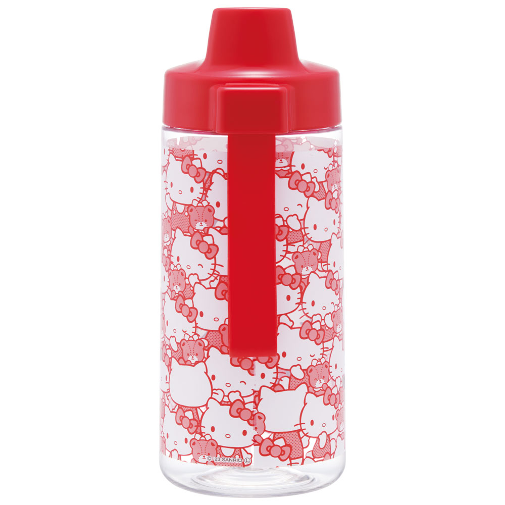 ストロー ボトル 水筒 500ml スパウト型 プラスチック クリア キッズ 子供 スケーター skater PSTB5 キティ ハローキティ キティちゃん 女の子