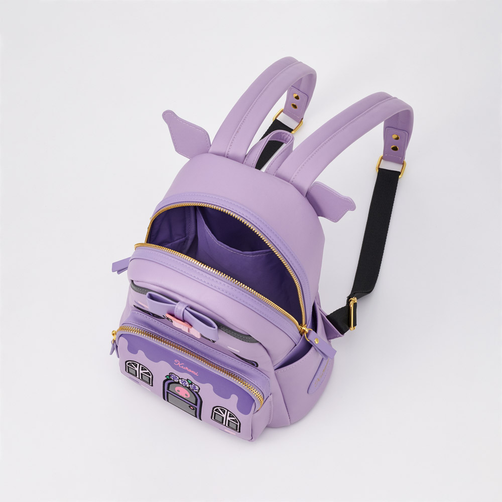 ミニ リュック おでかけ かばん バッグ 家型 カバン 子供 キッズ キャラクター かわいい スケーター RYUL60 クロミ クロミちゃん サンリオ 女の子 女子【こども お出かけ 可愛い】