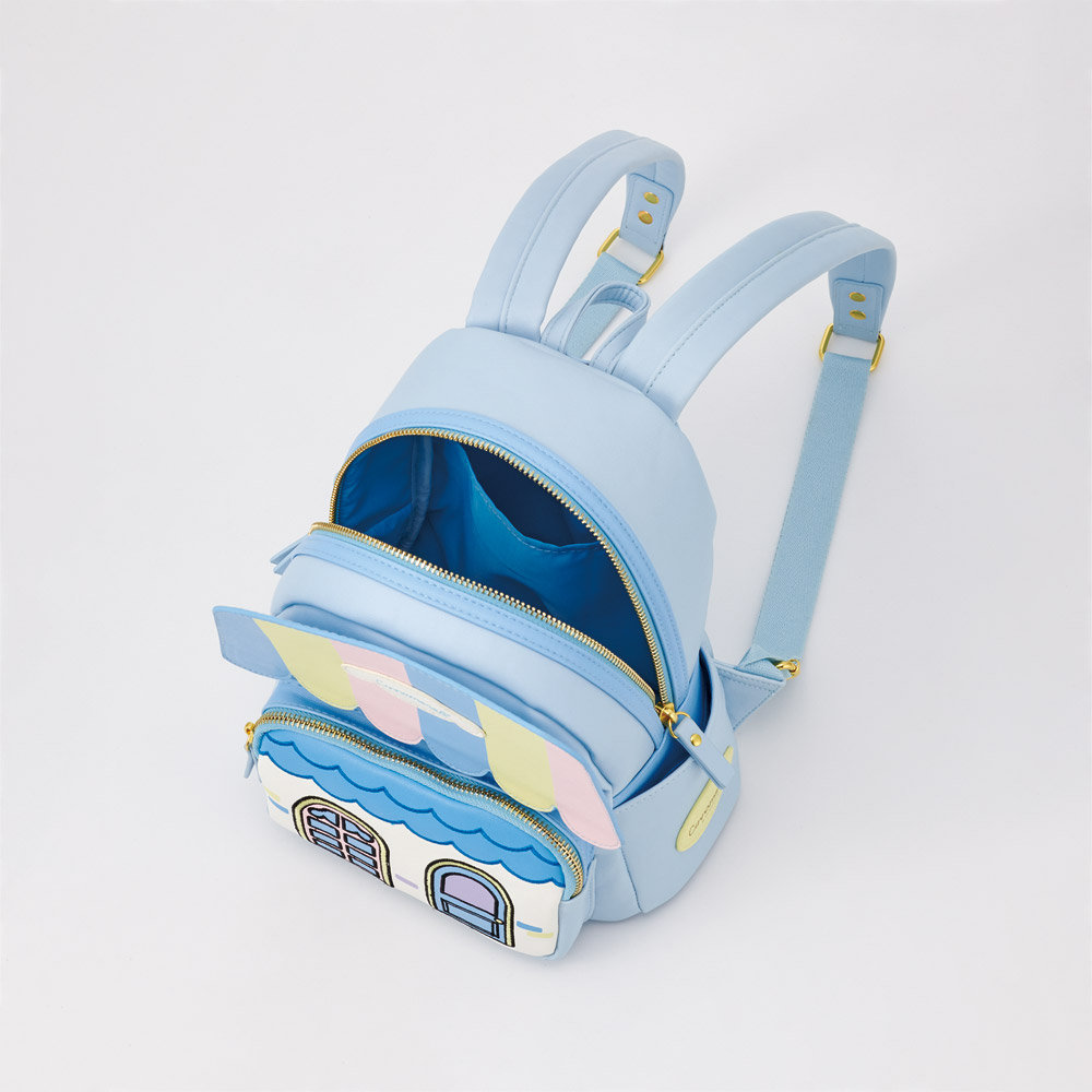 ミニ リュック おでかけ かばん バッグ 家型 カバン 子供 キッズ キャラクター かわいい スケーター skater RYUL60 シナモロール シナモン サンリオ 女の子 女子【こども お出かけ 可愛い】