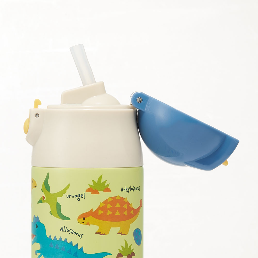 超軽量ワンプッシュステンボトル 360ml ディノサウルス ピクチャ/SDPC4P_4973307624575